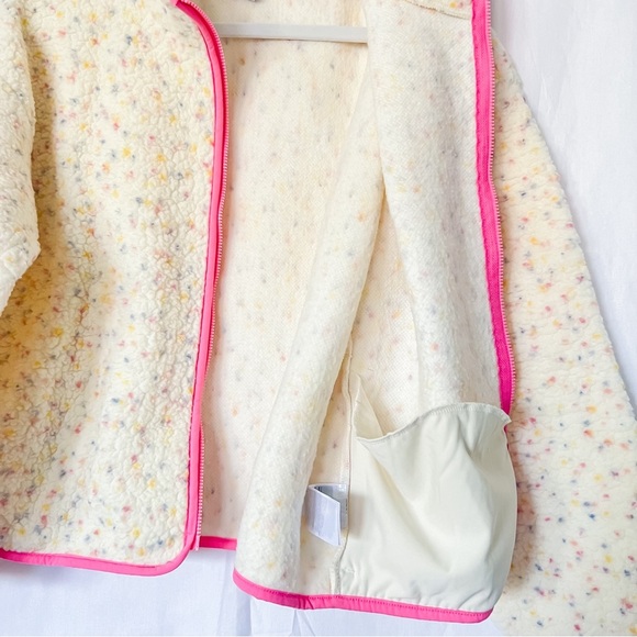 Old Navy Girls Cozy Sherpa Printed Zip-Front Jacket - Confetti, Size XL (14-16) - Picture 8 of 10